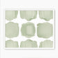 Misty Sage Pattern Art - Sage and Rose Prints