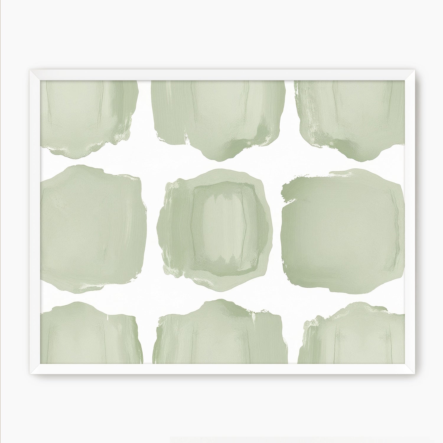 Misty Sage Pattern Art - Sage and Rose Prints
