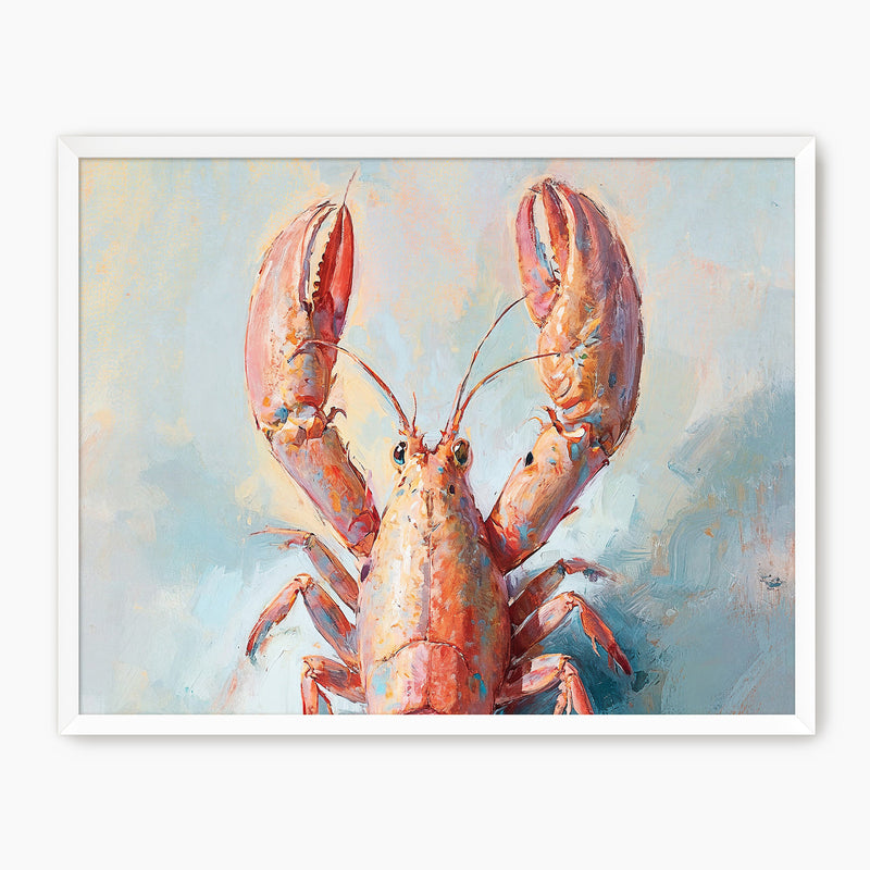 Lobster Impressionist Painting - Sage and Rose Prints