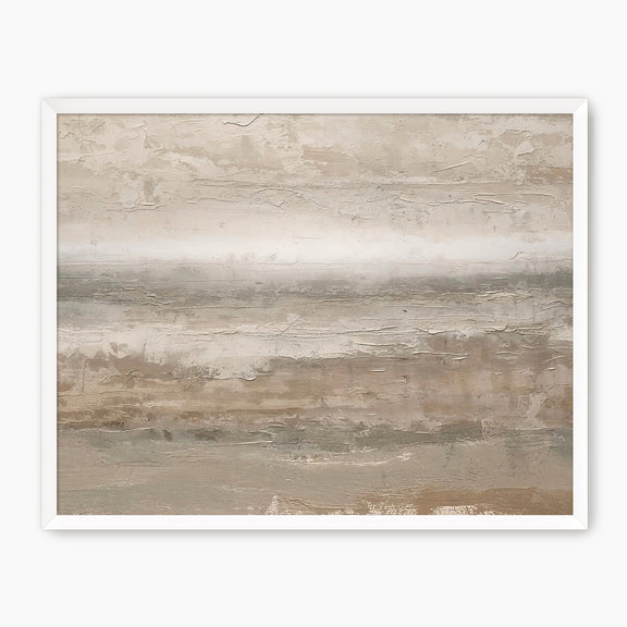 45- Earthy Tan Abstract Painting Print - Sage and Rose Prints