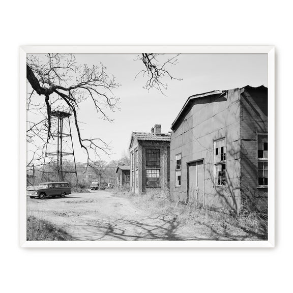 Historic Warehouse & Vintage Car Photo - Sage and Rose Prints