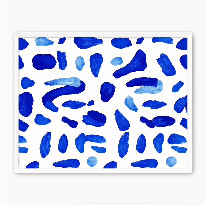 Royal Blue Abstract Pattern - Sage and Rose Prints