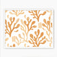 Burnt Orange Seaweed Motif - Sage and Rose Prints