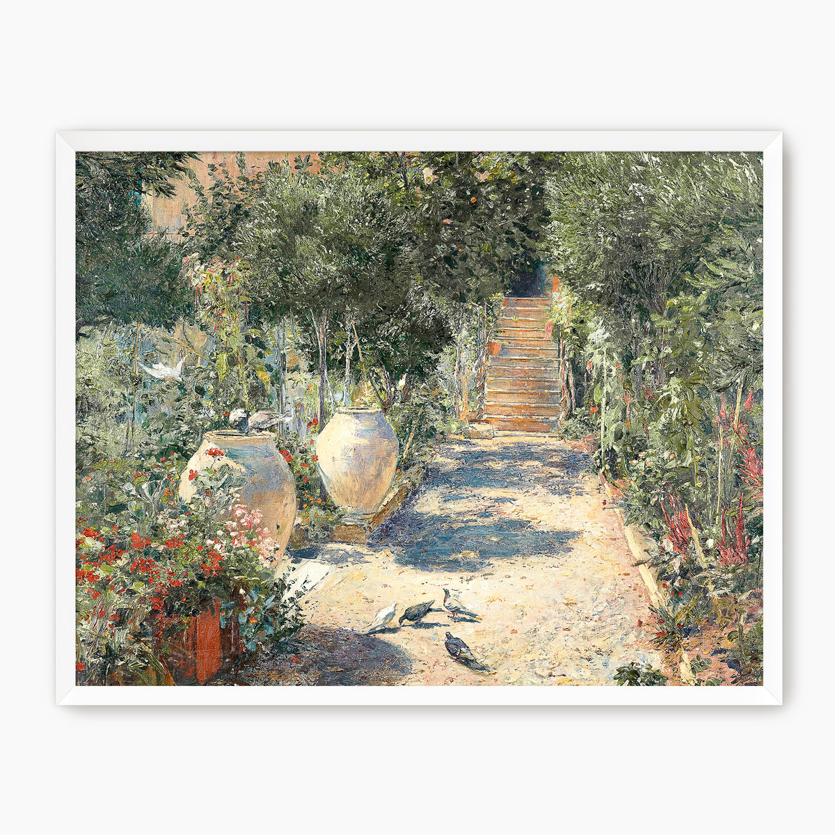 Cottage Garden in Bloom Print - Sage and Rose Prints