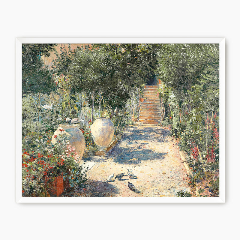 Cottage Garden in Bloom Print - Sage and Rose Prints