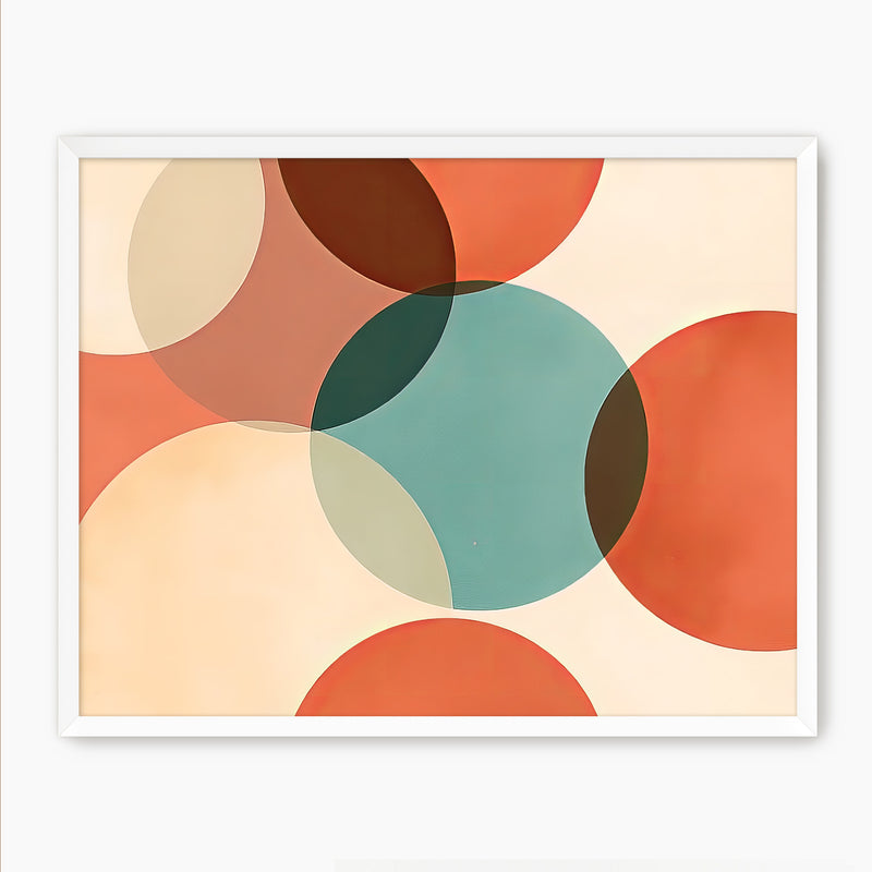 Vibrant Mid Century Print - Sage and Rose Prints