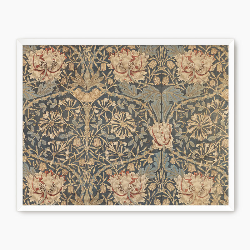 Elegant Floral Pattern Print No2 - Sage and Rose Prints