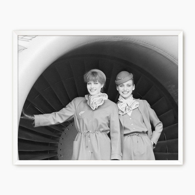 Stylish Flight Attendants Nostalgic Photo No2 - Sage and Rose Prints