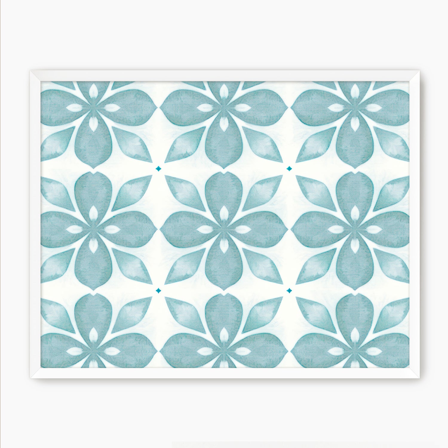 Eucalyptus Blue Tile Pattern - Sage and Rose Prints