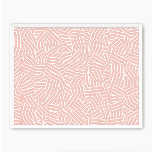 Maximalist Hash Pattern - Sage and Rose Prints