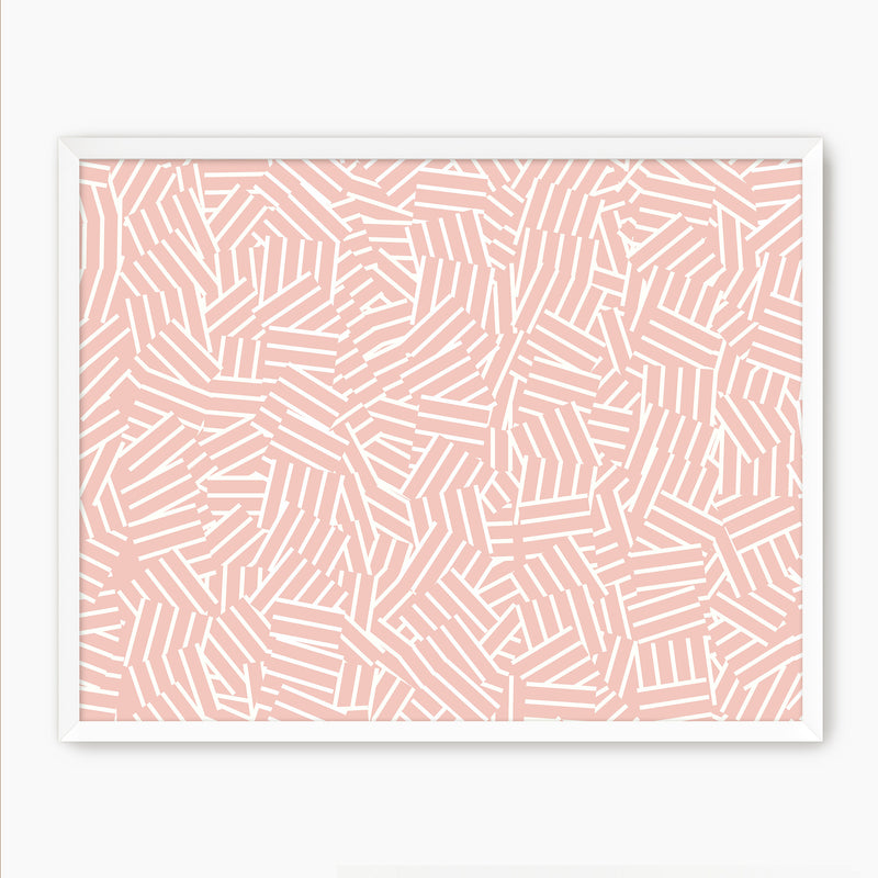 Maximalist Hash Pattern - Sage and Rose Prints