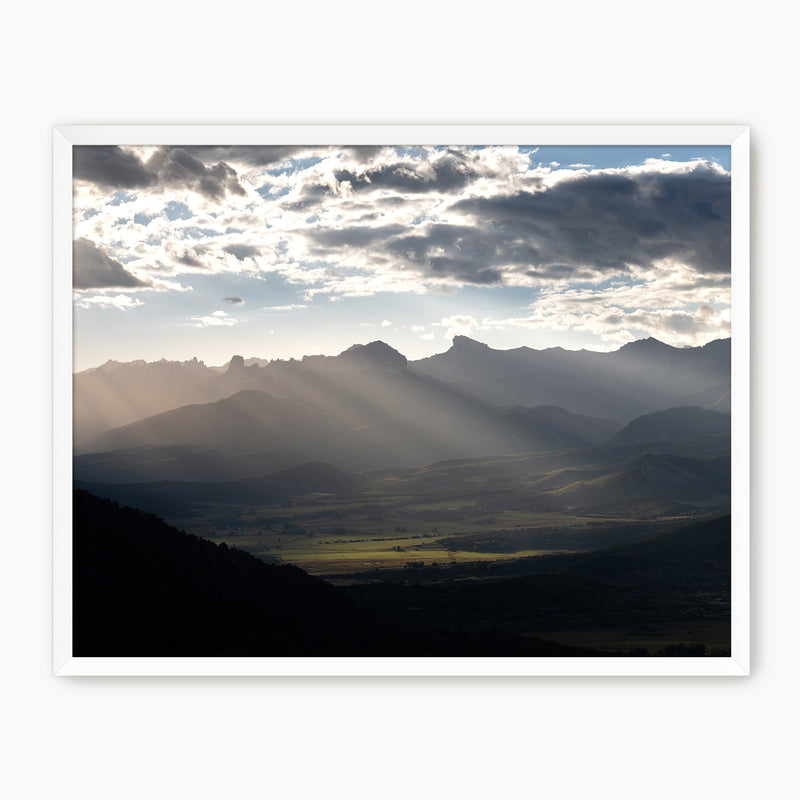 Rays Over the Rockies Photography - Sage and Rose Prints