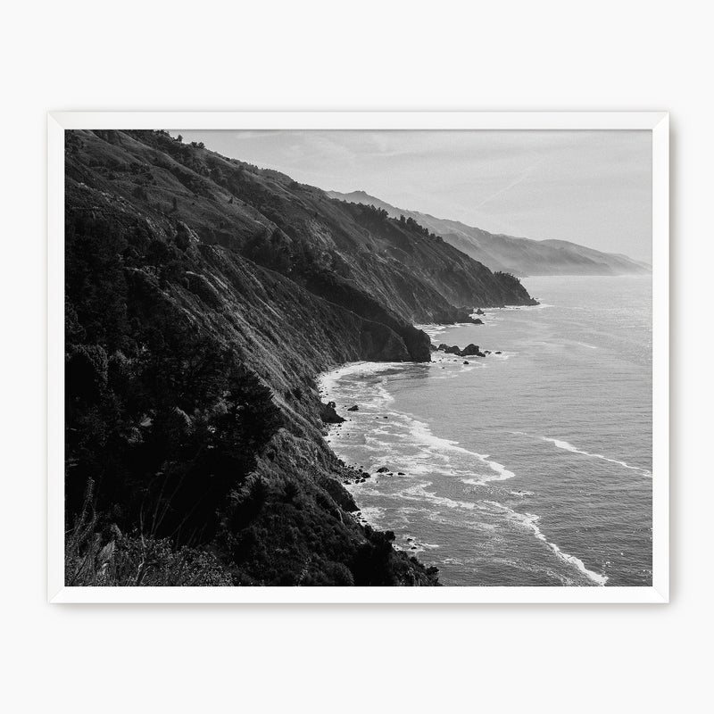Big Sur Black and White Photo - Sage and Rose Prints