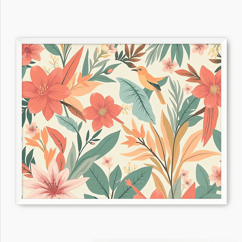 Tropical Deco Prints - Sage and Rose Prints