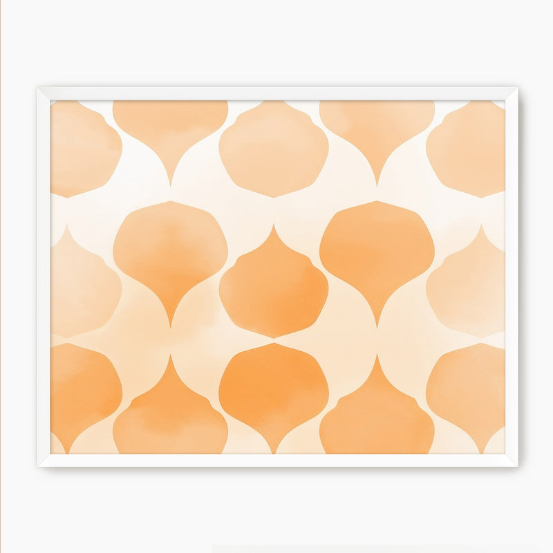 Soft Wash Orange Pattern - Sage and Rose Prints