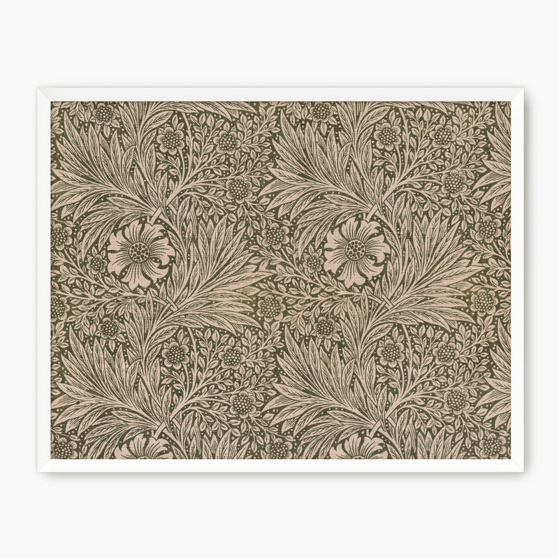 Moody Olive and Beige Pattern Wall Art - Sage and Rose Prints