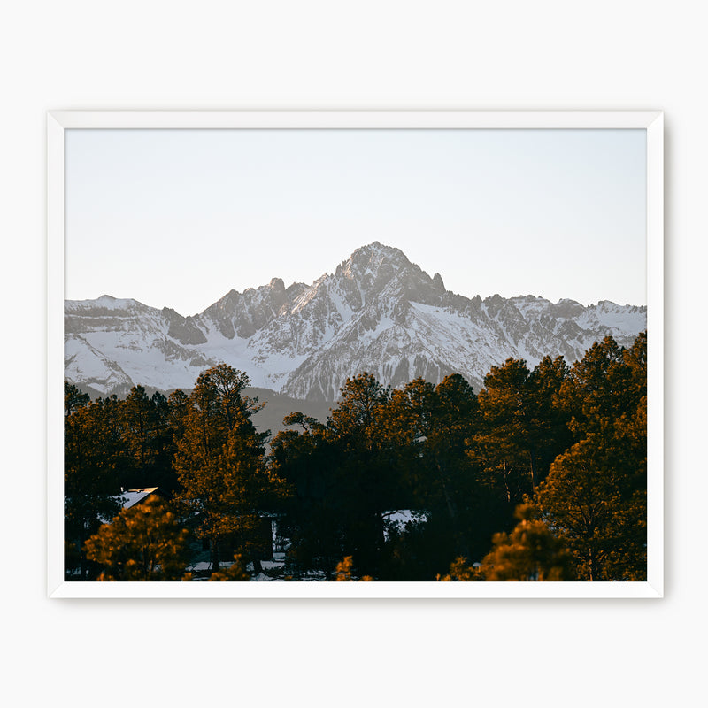 Snowy Mountain Top Photography - Sage and Rose Prints