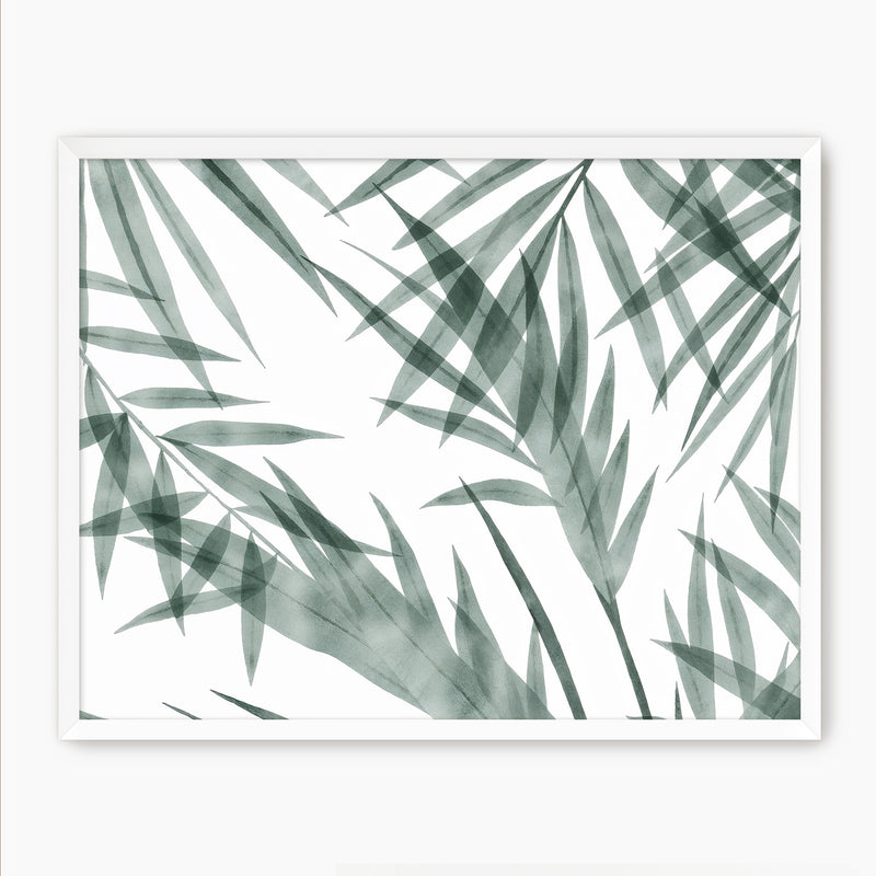 Palm Watercolor Print - Sage and Rose Prints