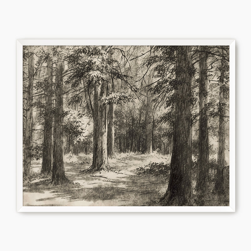 AK-46 Vintage Forest Sketch - Sage and Rose Prints