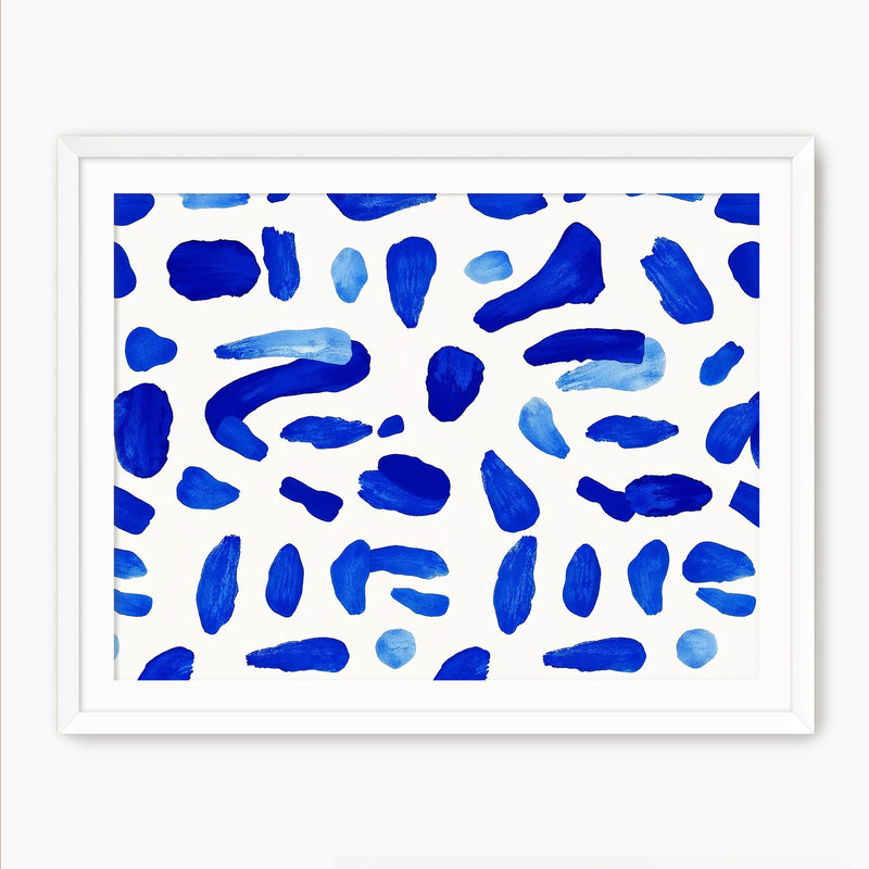 Royal Blue Abstract Pattern - Sage and Rose Prints