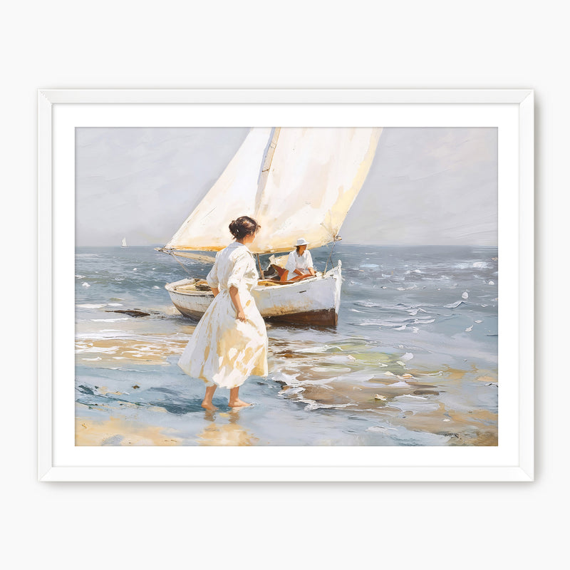 Sailboat Painting - Sage and Rose Prints
