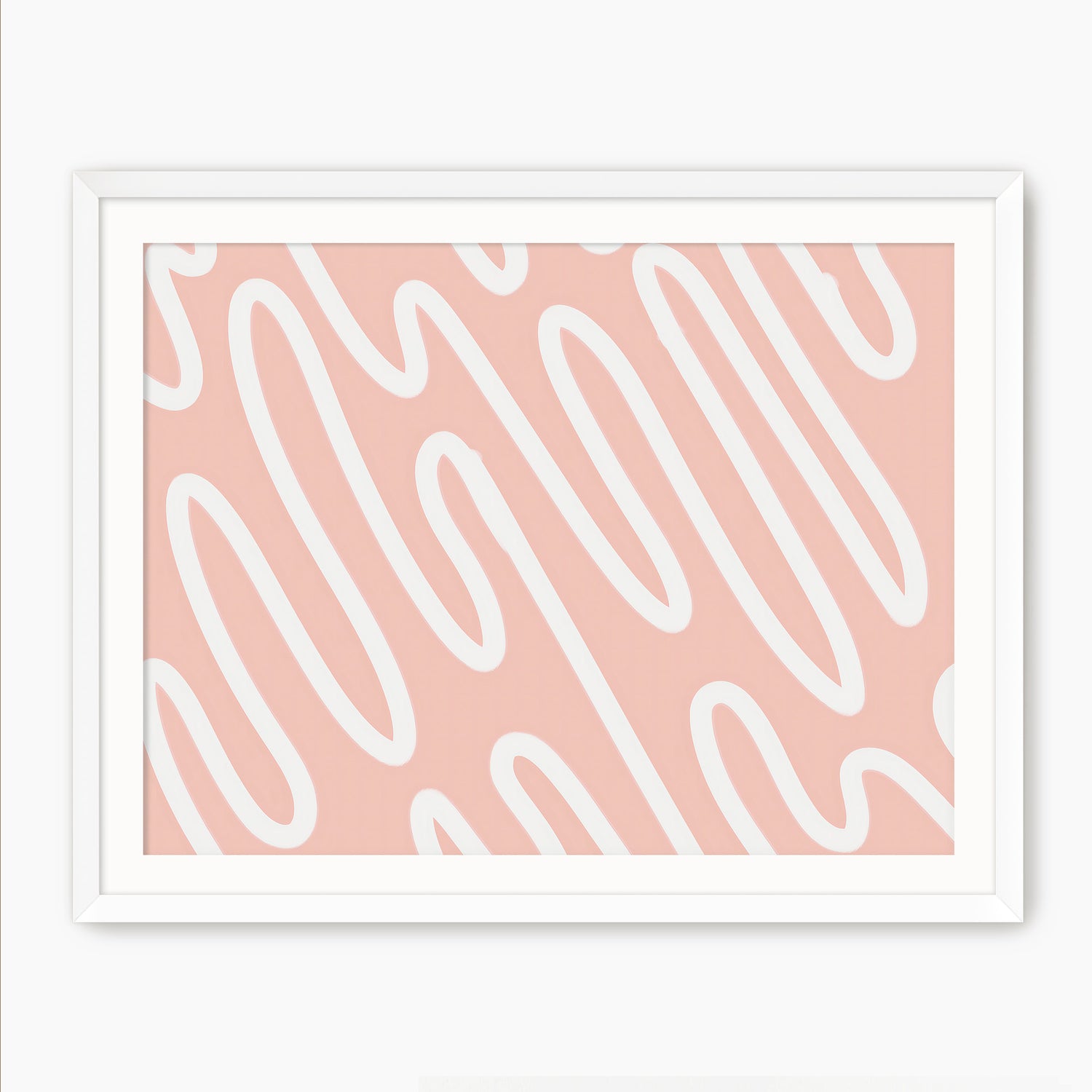 Pink Organic Line Art - Sage and Rose Prints