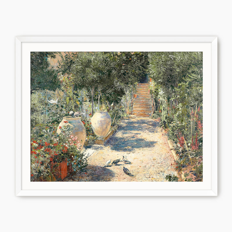 Cottage Garden in Bloom Print - Sage and Rose Prints