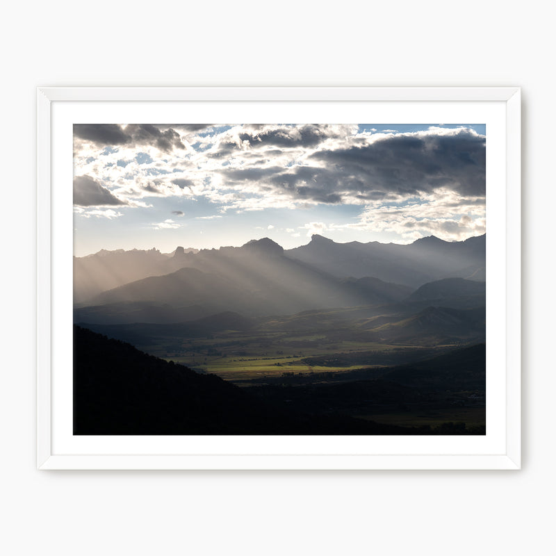 Rays Over the Rockies Photography - Sage and Rose Prints