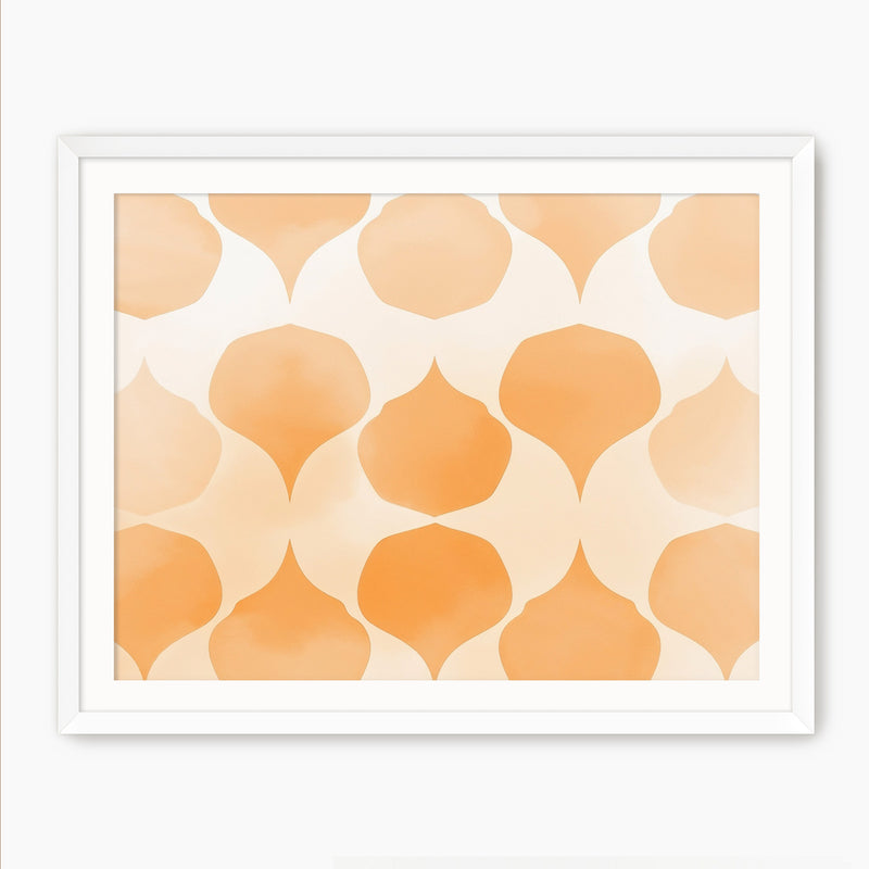 Soft Wash Orange Pattern - Sage and Rose Prints