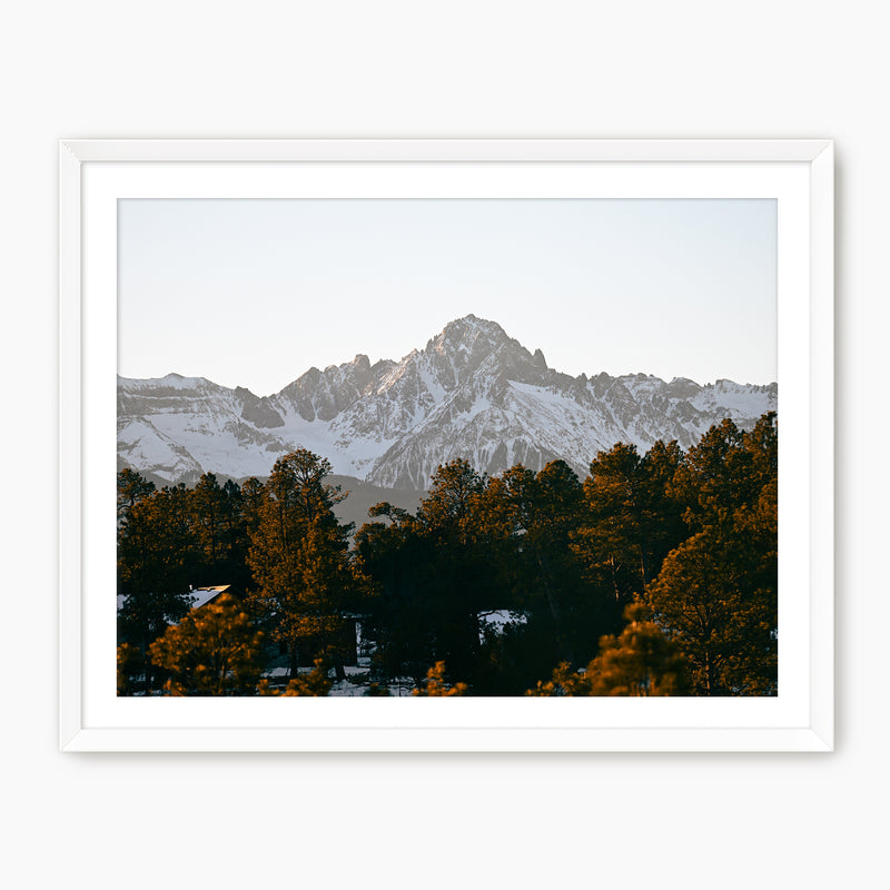 Snowy Mountain Top Photography - Sage and Rose Prints