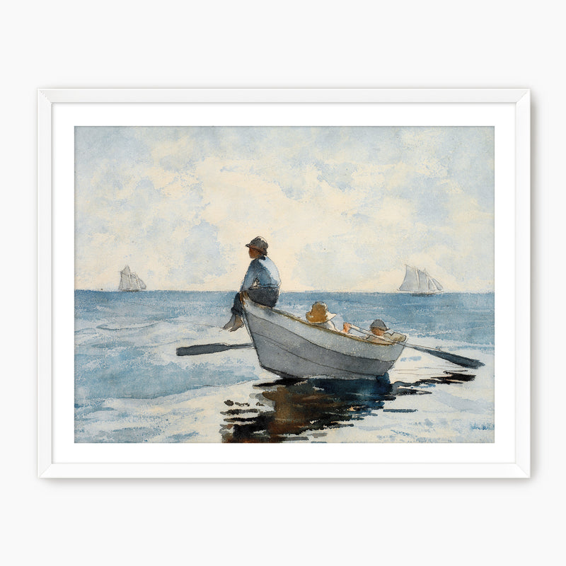 Meditative Ocean Scene No2 - Sage and Rose Prints