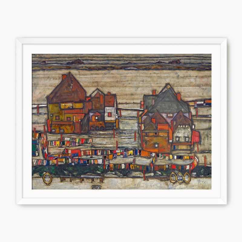 Geometric Grid Urban Landscape - Sage and Rose Prints