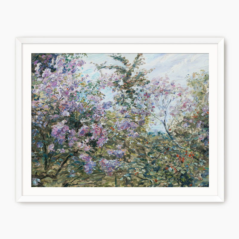 Impressionist Purple Flowers - Sage and Rose Prints