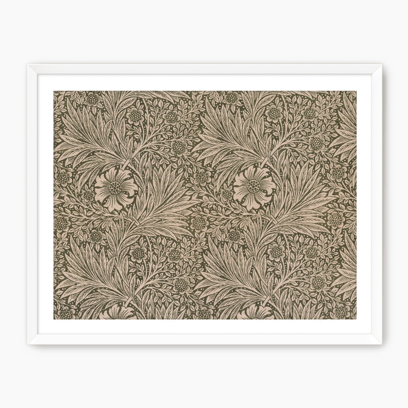 Moody Olive and Beige Pattern Wall Art - Sage and Rose Prints