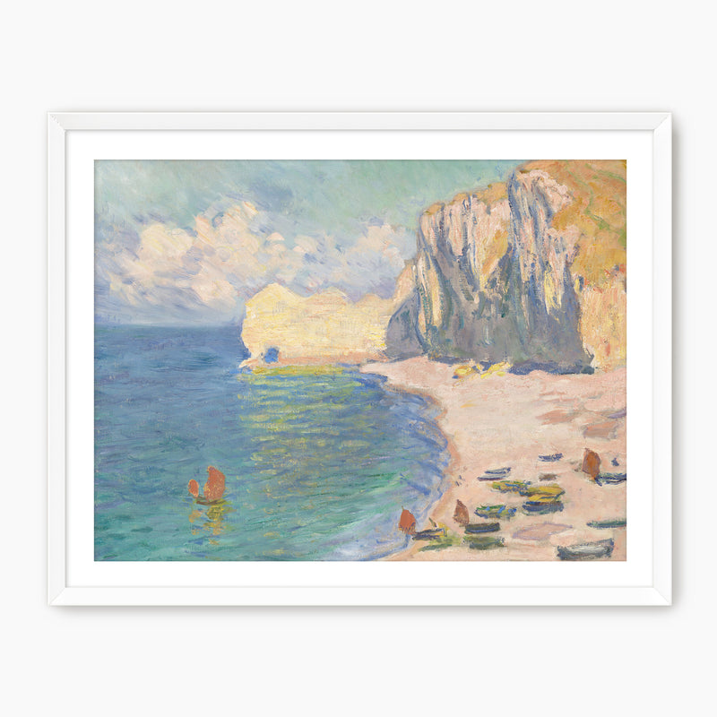 Impressionist Coastline and Cliffs - Sage and Rose Prints