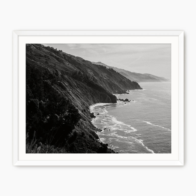 Big Sur Black and White Photo - Sage and Rose Prints