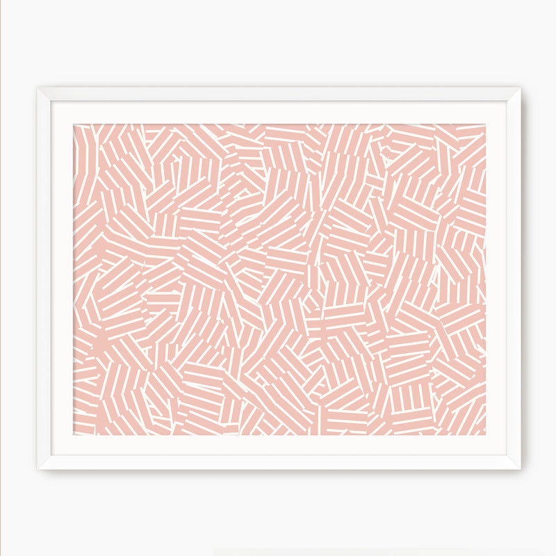 Maximalist Hash Pattern - Sage and Rose Prints
