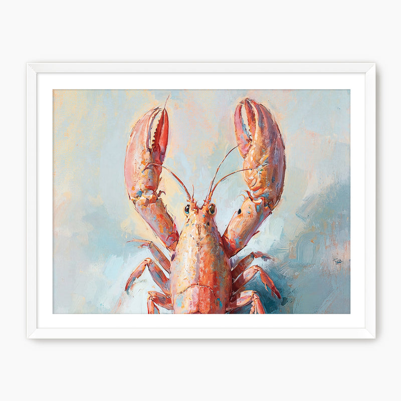 Lobster Impressionist Painting - Sage and Rose Prints
