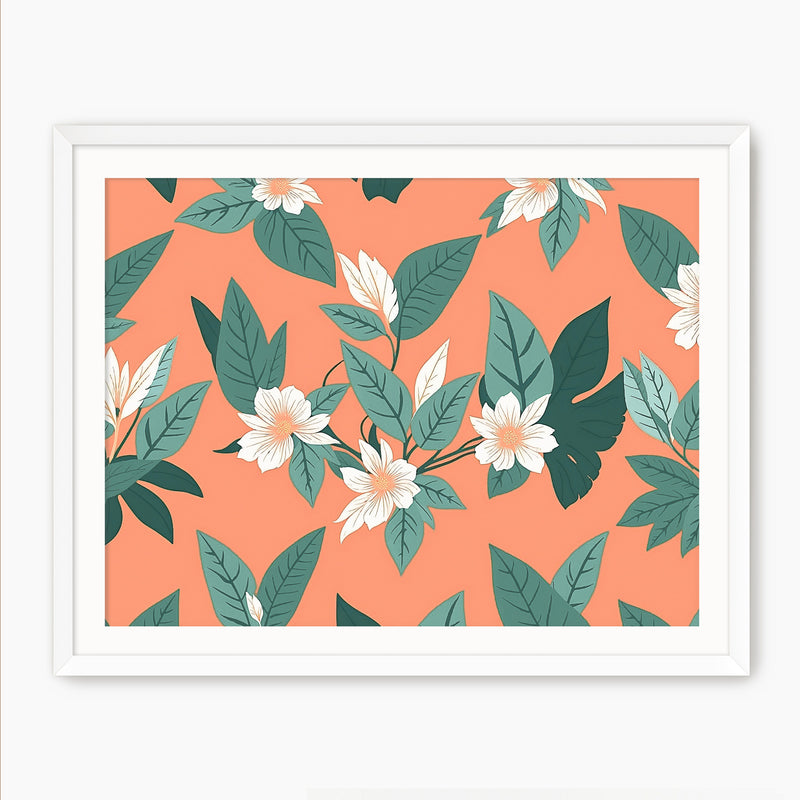 Vibrant Paradise Pattern - Sage and Rose Prints