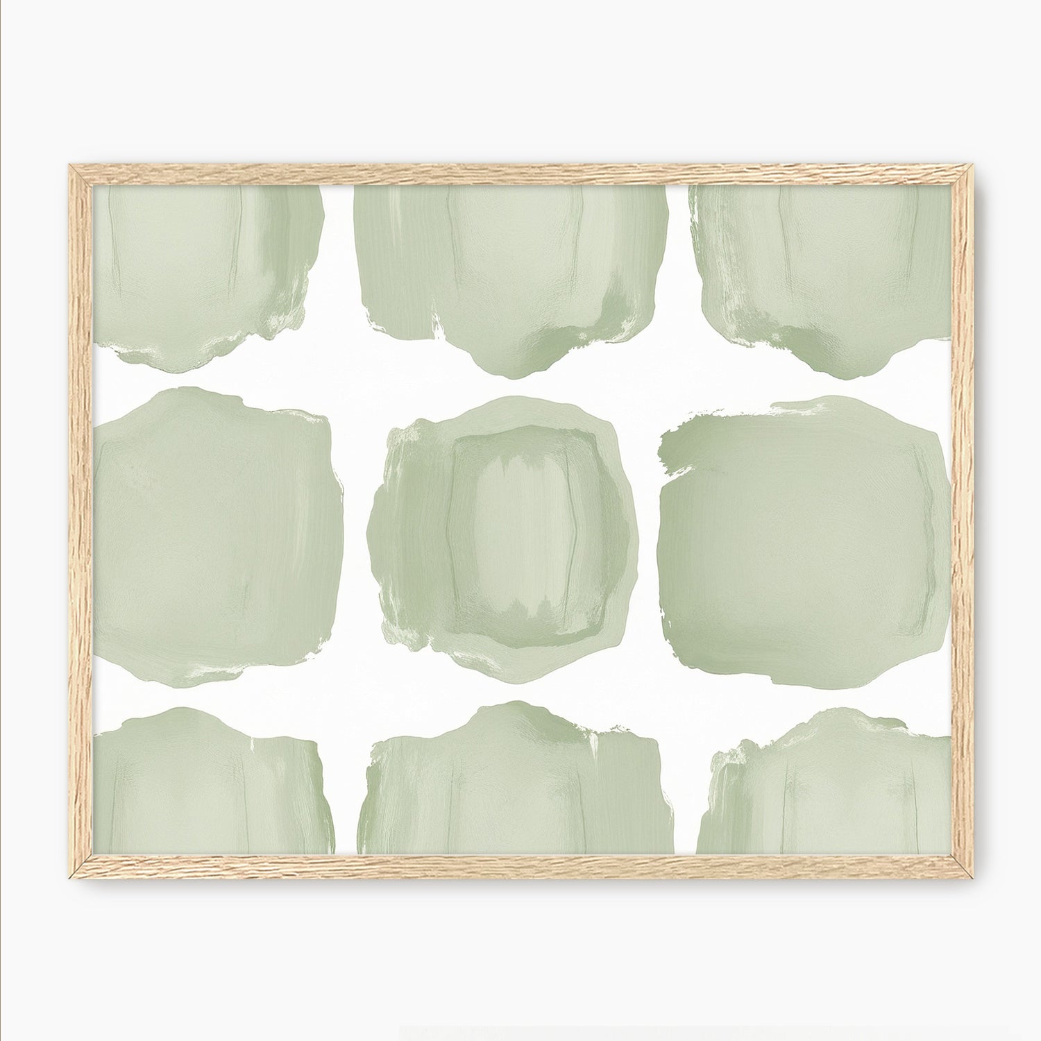 Misty Sage Pattern Art - Sage and Rose Prints