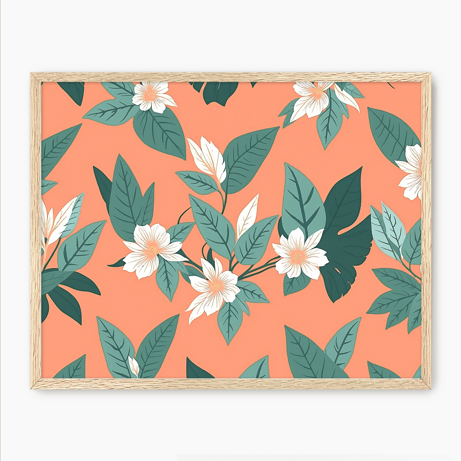 Vibrant Paradise Pattern - Sage and Rose Prints