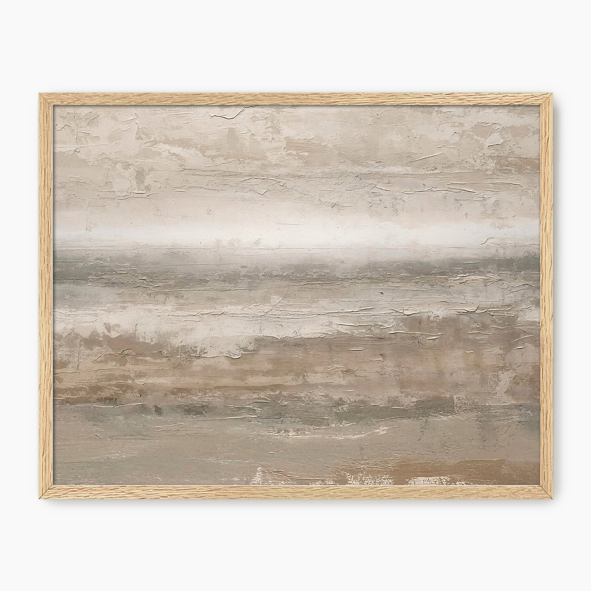 45- Earthy Tan Abstract Painting Print - Sage and Rose Prints