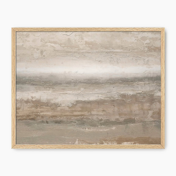 45- Earthy Tan Abstract Painting Print - Sage and Rose Prints