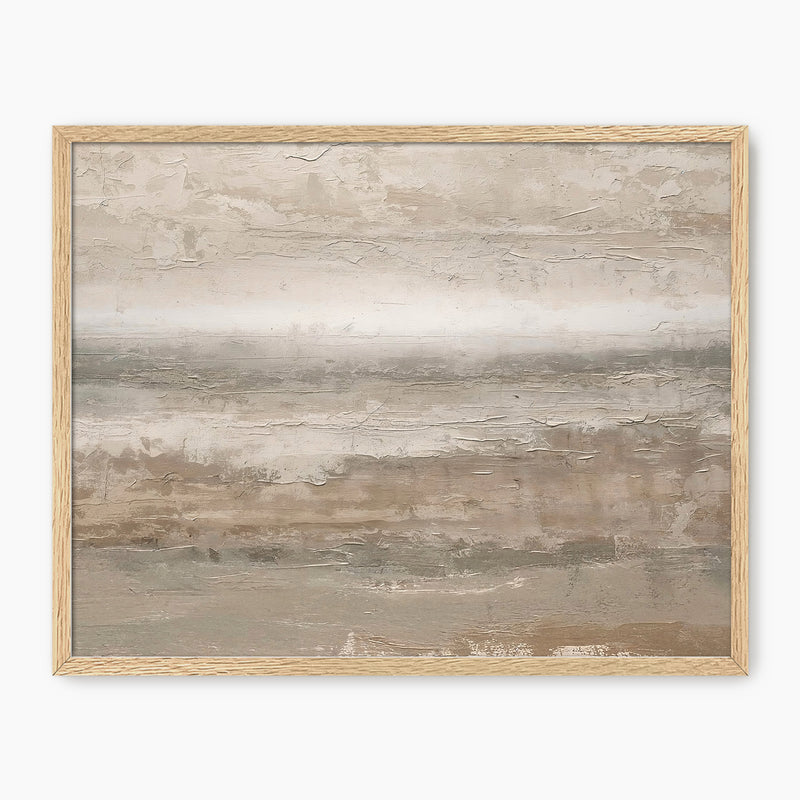 45- Earthy Tan Abstract Painting Print - Sage and Rose Prints
