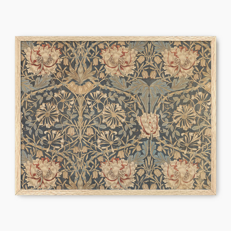 Elegant Floral Pattern Print No2 - Sage and Rose Prints