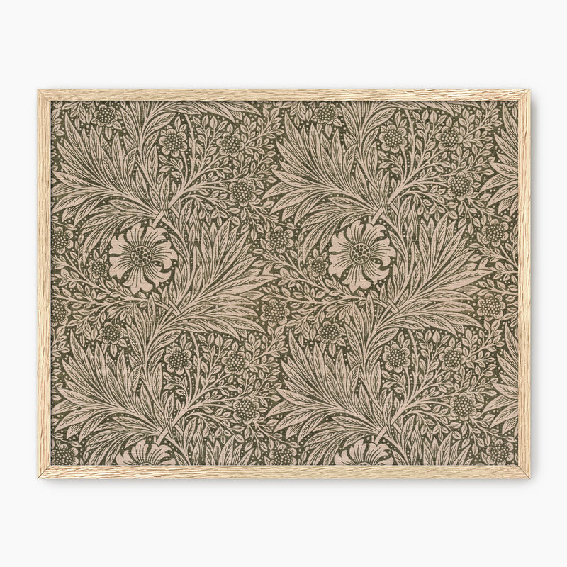 Moody Olive and Beige Pattern Wall Art - Sage and Rose Prints