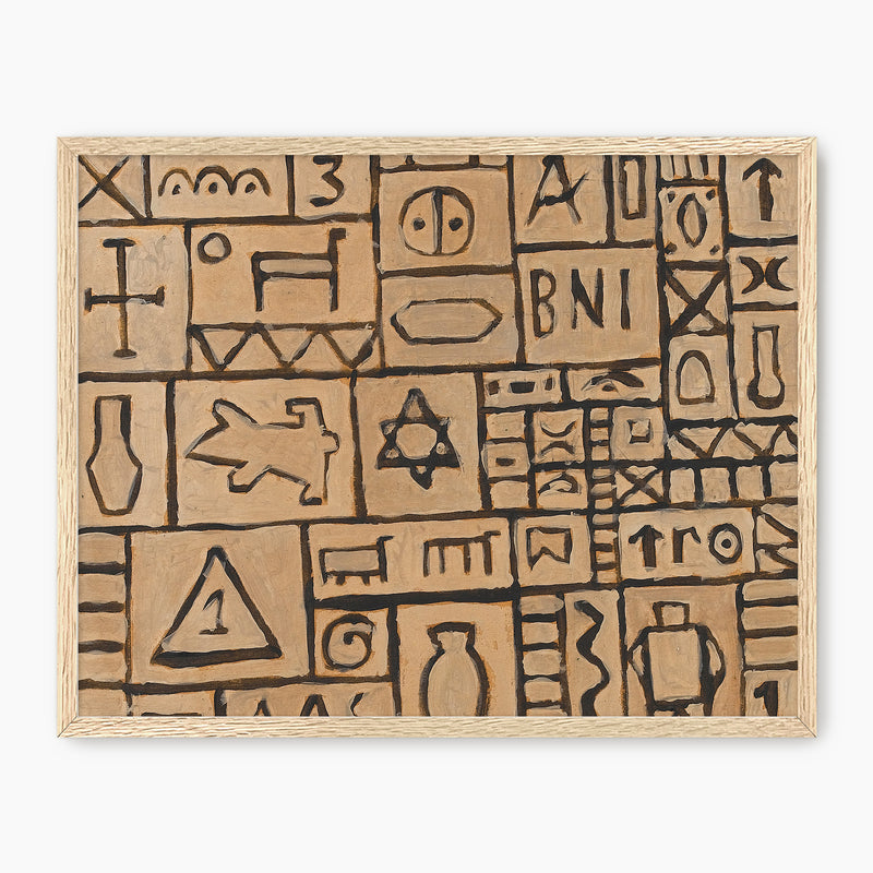 Sandstone Pictograph Print - Sage and Rose Prints