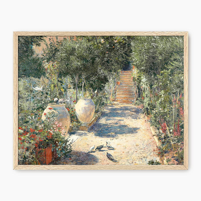 Cottage Garden in Bloom Print - Sage and Rose Prints