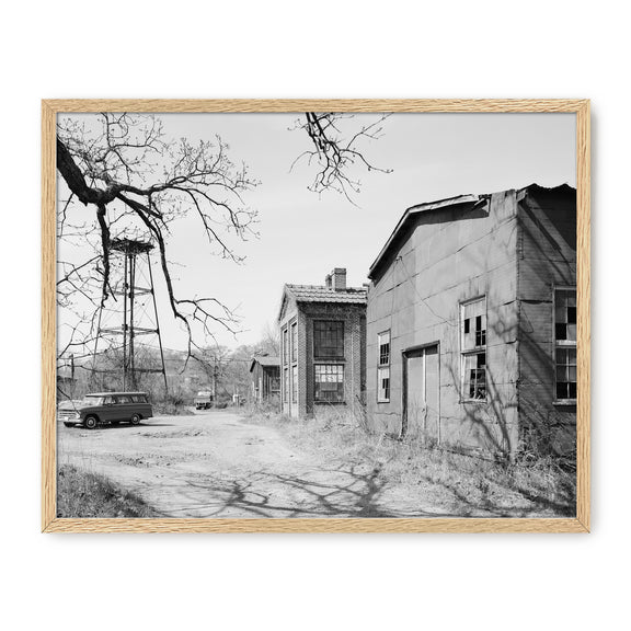 Historic Warehouse & Vintage Car Photo - Sage and Rose Prints