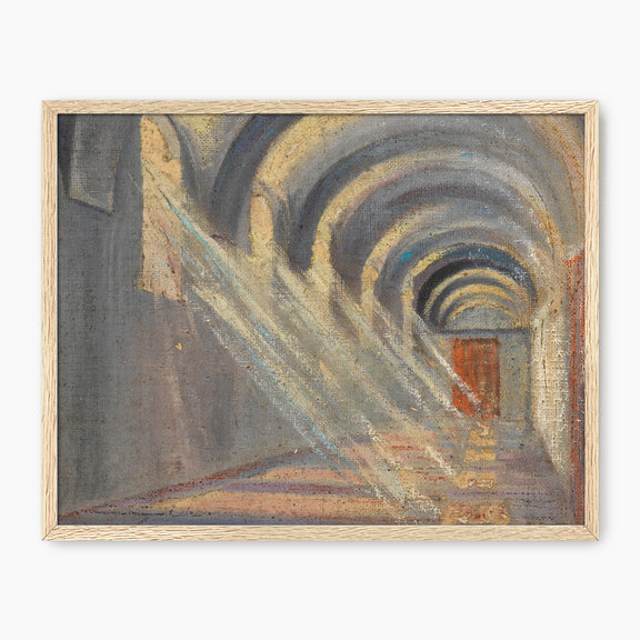Slate Blue Hallway Print - Sage and Rose Prints